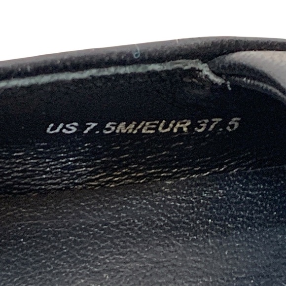 Vince Saxon Sneaker Womens 7.5 Black Slip On Loafer Leather - Picture 8 of 8